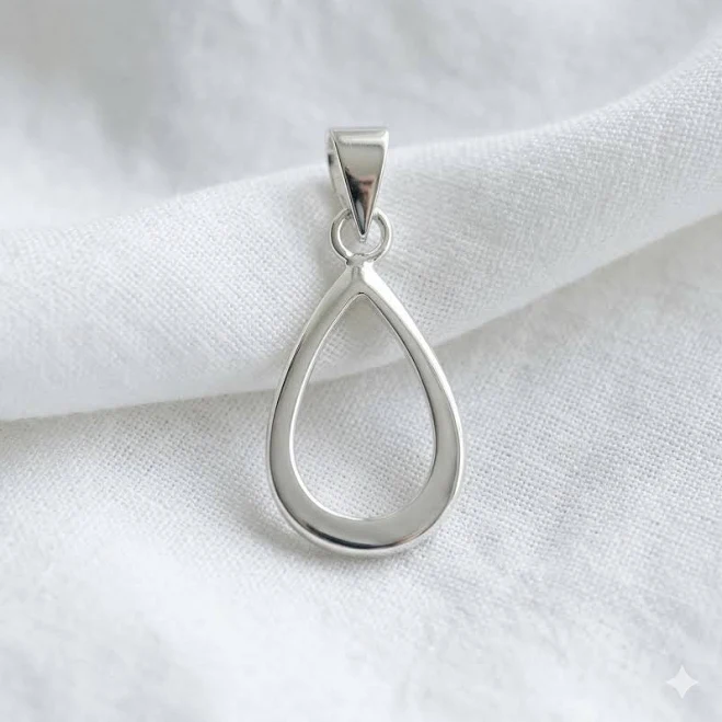 accessory Sterling Silver Teardrop Charm Etsy - Seller $11