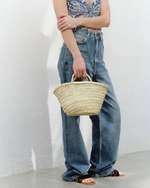 bag Straw Basket, Woven Basket, French Basket Bag, Moroccan Basket Etsy - Seller $16.88