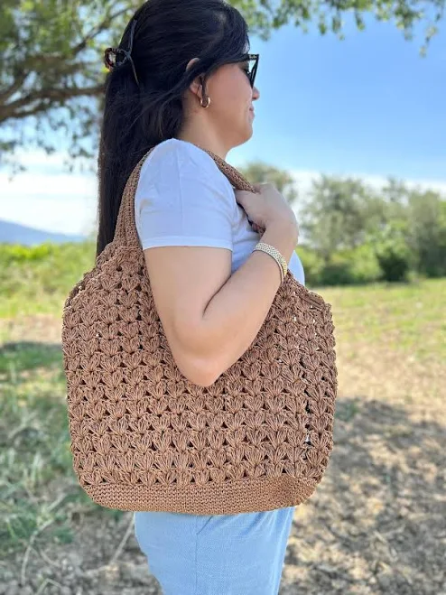 bag Straw Crochet Woven Raffia Tote Bag Etsy - Seller $50
