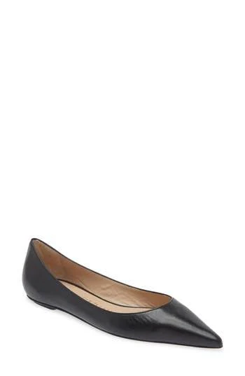 shoes Stuart Weitzman Women's Emilia Pointed Toe Flat Nordstrom Rack $169.97