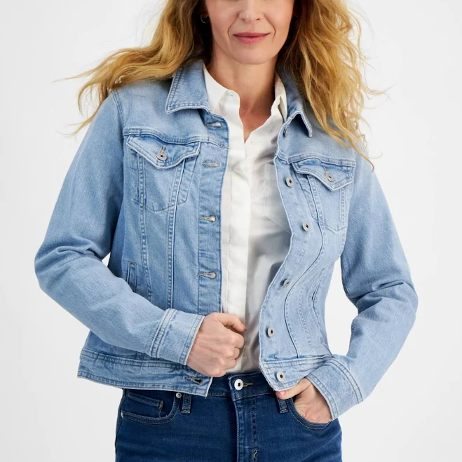 outerwear Style & Co. Women's Classic Denim Jacket Macy's $31.23