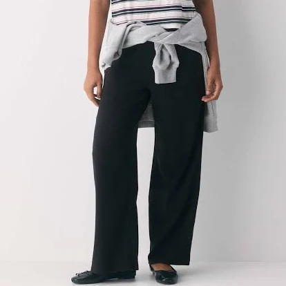 wide leg pants Sunday Best Women's Besthug Gilmore Pant in Black | XS | Cotton/Polyester/Elastane Aritzia $68