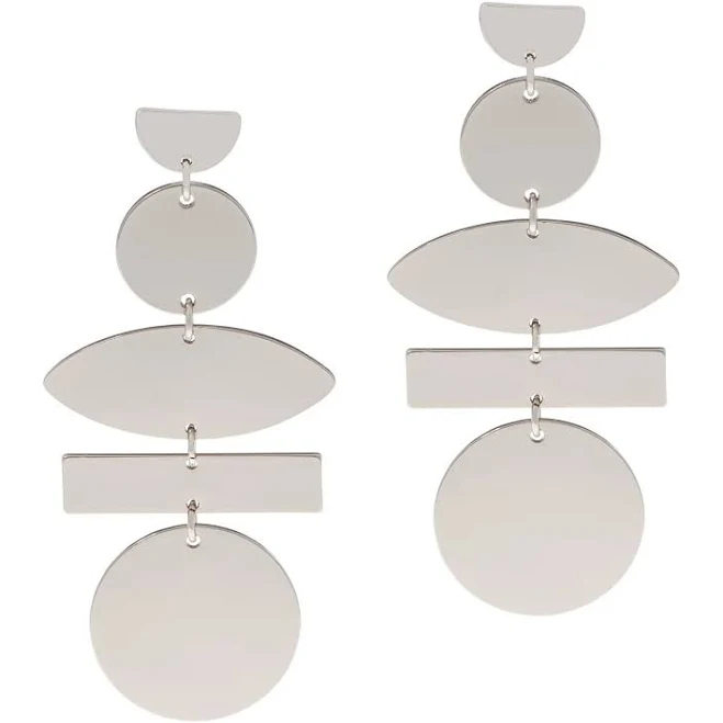 accessory Susan Graver Geometric Dangle Earrings eBay - duhaas $79.99
