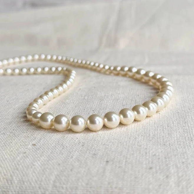 accessory Swarovski Pearl Single Strand Necklace Etsy - TJChateau $55