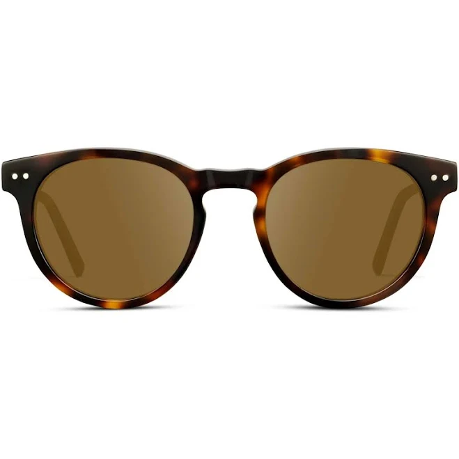 accessory Tate | Classic Round Unisex Prescription Sunglasses Brown Tortoise / Amber WMP Eyewear $49