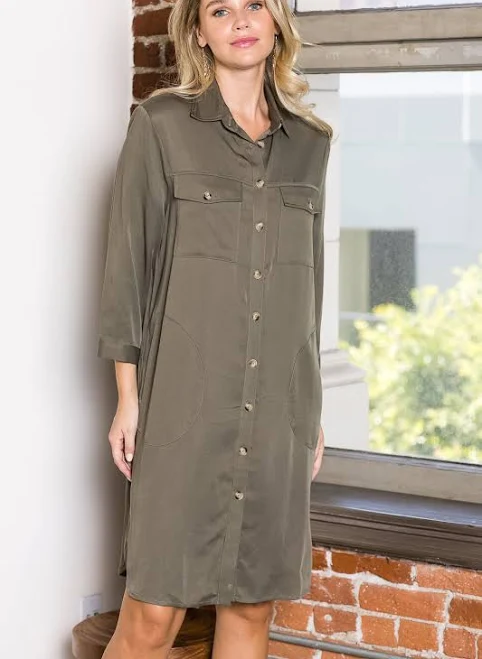 dress Taylor Tencel Shirt Tunic Dress Joh Apparel $84