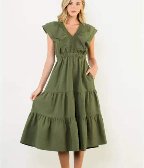 dress Tess Tiered Maxi Dress bluegardeniaboutique $102