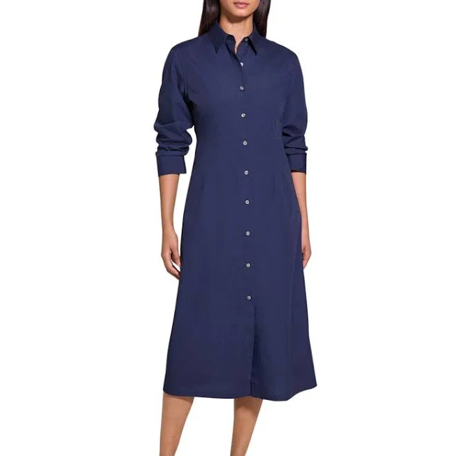dress Theory Women's Poplin Fixed Sleeve Midi Dress Nordstrom Rack $109.43