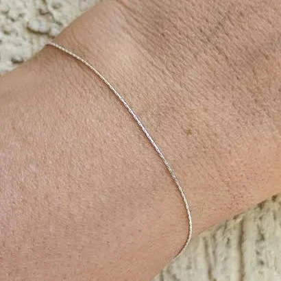 accessory Thin Dainty Silver Bracelet Etsy - sofisjewelrystore $27.73