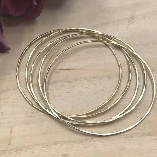 accessory Thin Gold Stackable Bangle Etsy - AdornLafayette $45.05