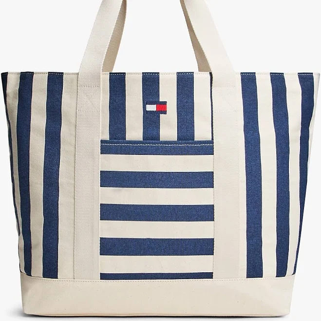 bag Tommy Hilfiger Nautical Stripe Canvas Tote Bag Tommy Hilfiger $55.65