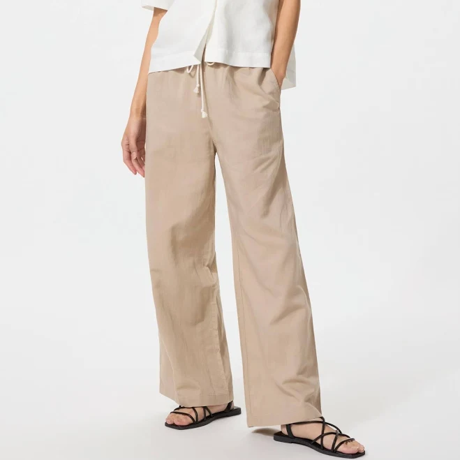 pants UNIQLO Women's Linen Blend Easy Pants uniqlo.com/us $39.9