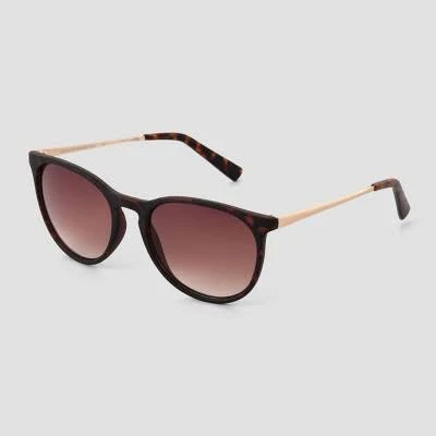 accessory Universal Thread Women's Round Matte Metal Sunglasses Target $18