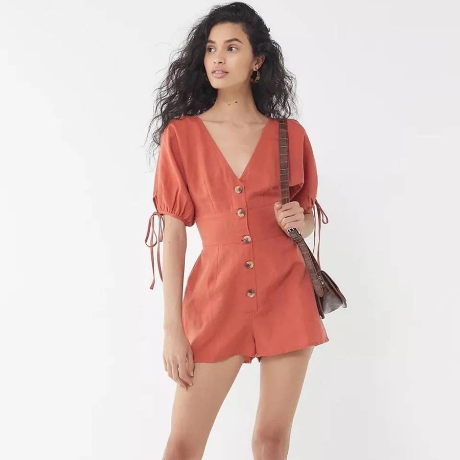 romper UO Tabby Linen Playsuit Poshmark $28