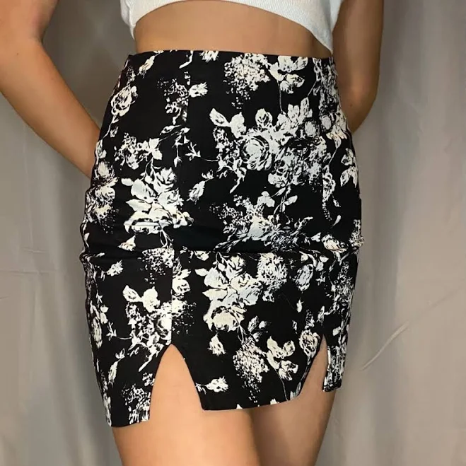 skirt Urban Outfitters Skirts | Black & White Floral Urban Outfitters Skirt | Color: Black/White | Size: Xs | Zoetaylor28's Closet Poshmark $20