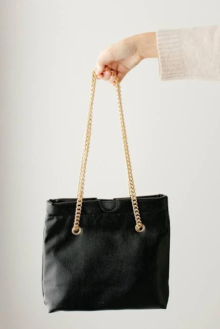 bag Vegan Leather Chain Strap Purse The Main Street Exchange $26