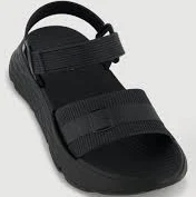 shoes Velcro Ankle Strap Platform Sandals - BLACK / 9-10 rainbowshops.com $7.99