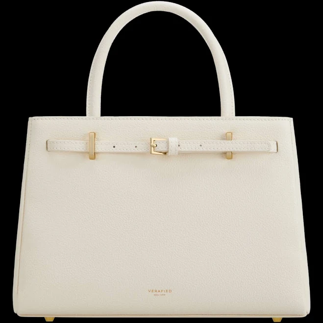 bag Verafied Women's Togo Leather Crossbody Tote Bag with Gold Hardware verafiedny.com $348