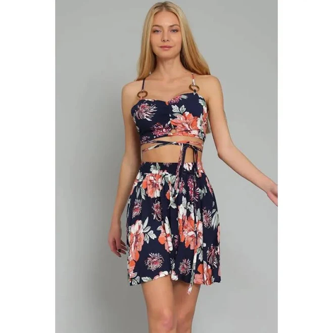 matching set VEVOR Crop Top and High Waisted Shorts Set TikTok Shop $48