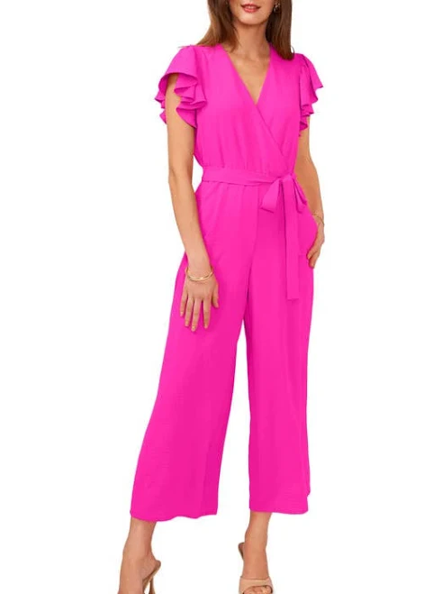 jumpsuit Vince Camuto Women's Flutter Sleeve Jumpsuit Nordstrom $65.4
