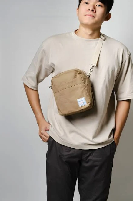 bag Waxed Canvas Crossbody Travel Bag: Khaki Messenger Bag Etsy - Seller $33.75