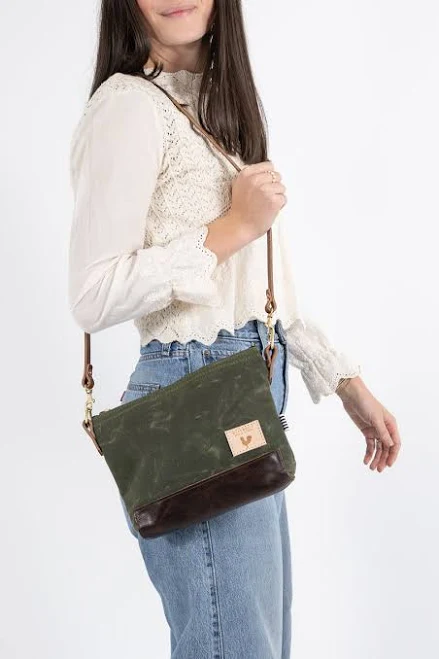 bag Waxed Canvas Sling Bag Meanwhile Back On The Farm $195
