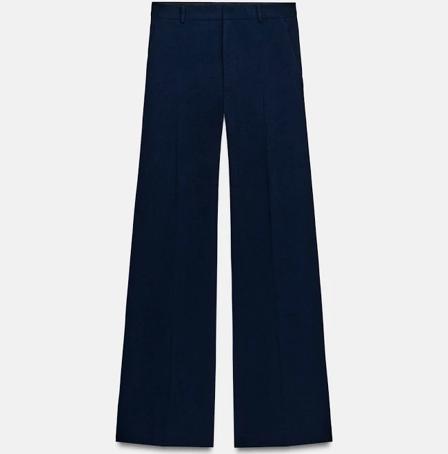 pants Woman Zara Zw Collection High-Waist Wide Leg Pants Zara USA $79.9