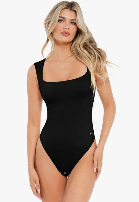 top Women Popilush Cloudsense Square Neck Bodysuit Sleeveless Shapewear Nordstrom $40