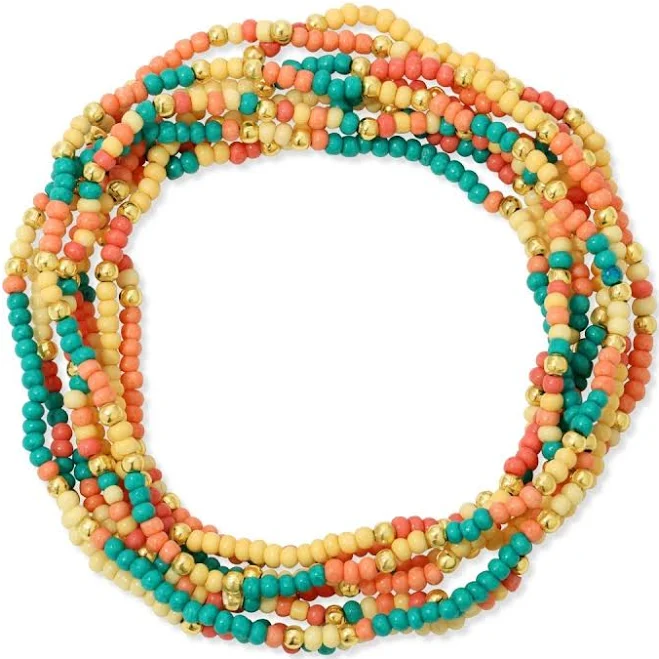 accessory Women's Beaded Stacked Bracelet Splendid Iris $21.99