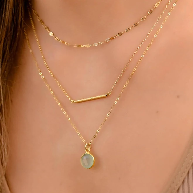 accessory Women's Boho Layered Stone Necklace Set Etsy - DaintyJools $83.17