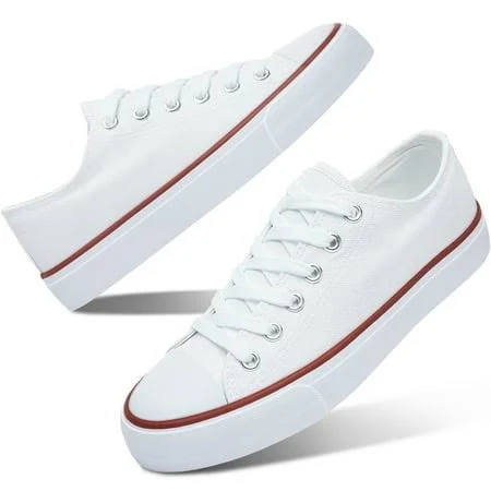 shoes Women's Classic Low Top Canvas Tennis Shoes Walmart - AOMAIS SHOES $20.99
