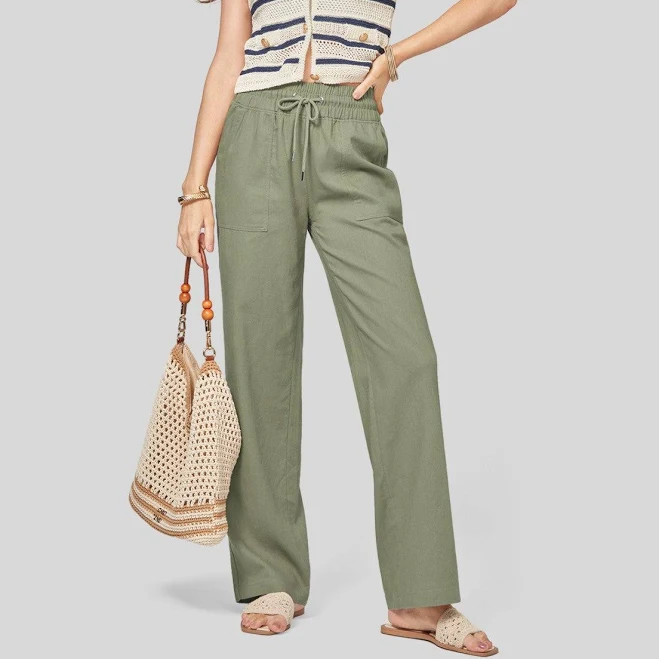 pants Women's Cotton Linen Wide-Leg Pants Willit Sports $45.99