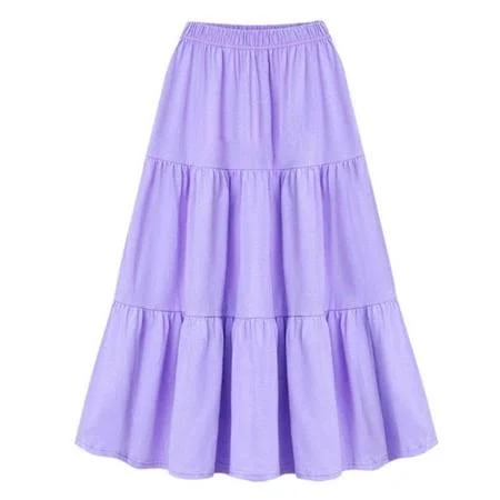 skirt Women's Flare Tiered Ruffle Midi Skirt Walmart - JGGSPWM $20.11