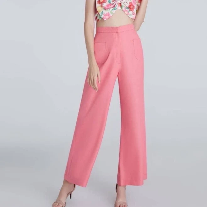 wide leg pants Women's High Waist Wide Leg Crepe Twill Palazzo Pants Etsy - Seller $71.1