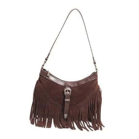 bag Women's Hippie Western Cowgirl Faux Suede Tassel Crossbody Bag Walmart - Seller $22.98