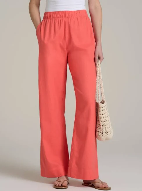 pants Women's Linen Wide Leg Pants American Tall $74