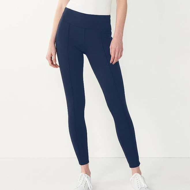leggings Women's Nine West Seamed Ponte Leggings, Size: Large, Sky Captain Kohl's $29.99