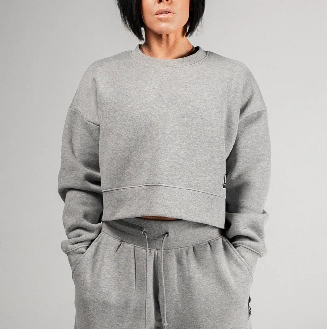 top Women's Oversized Crop Crewneck Flag Nor Fail $54