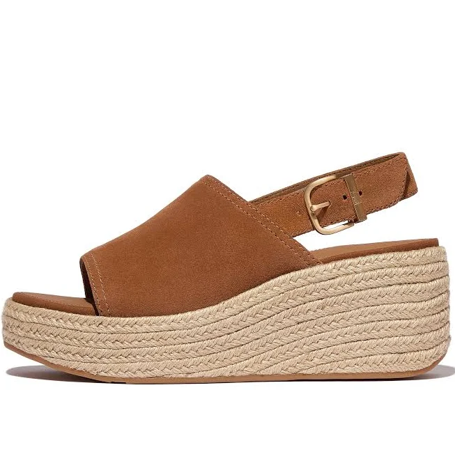 shoes Women's PLATFFORMS Espadrille Suede Wedge Back-Strap Sandals FitFlop Official Shop $75
