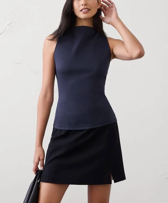 top Women's Soft Touch High-Neck Top Banana Republic Factory $30