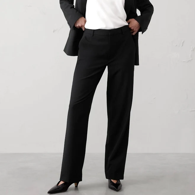 pants Women's Straight High-Rise Sculpted Trouser Banana Republic Factory $60