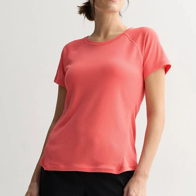 top Women's Tek Gear Short Sleeve Mesh T-Shirt, Size: XL, Coral Sunset Kohl's $19.99