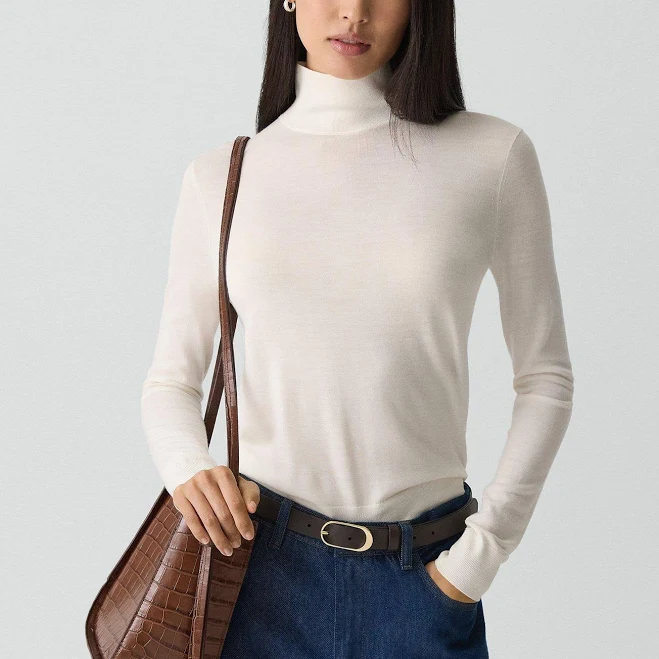 top Women's Theory Turtleneck Sweater in Regal Wool Theory $235