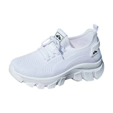 shoes Ylyl Women's Chunky Platform Breathable Mesh Sneakers Walmart - YLYL $31.99
