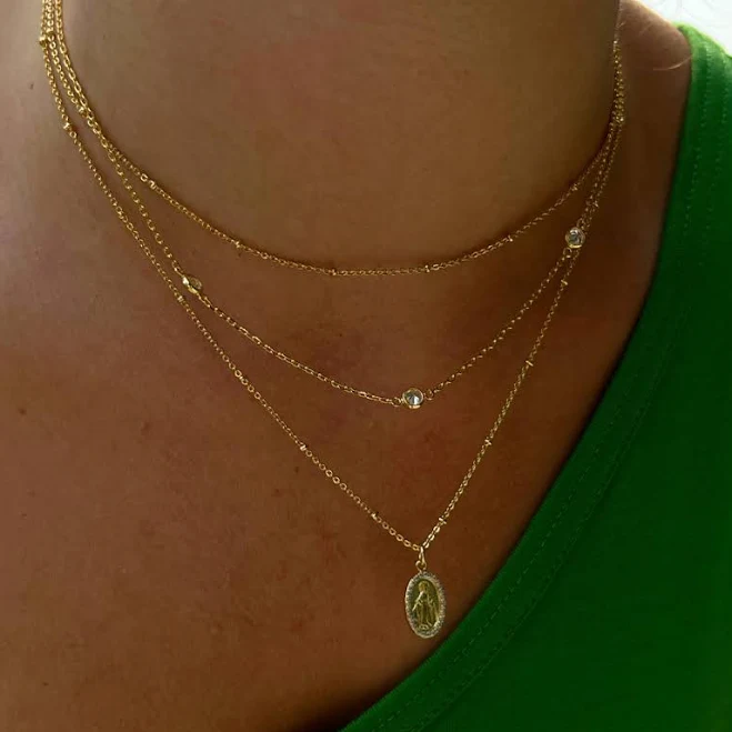 18K Gold Waterproof Sunday Sweetheart Necklace
