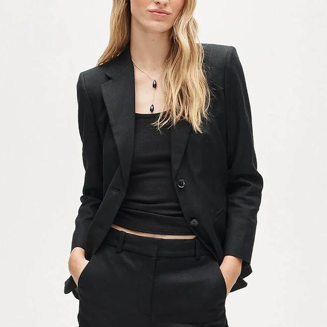 J.Crew Women's Margeaux Stretch Linen Blend Blazer