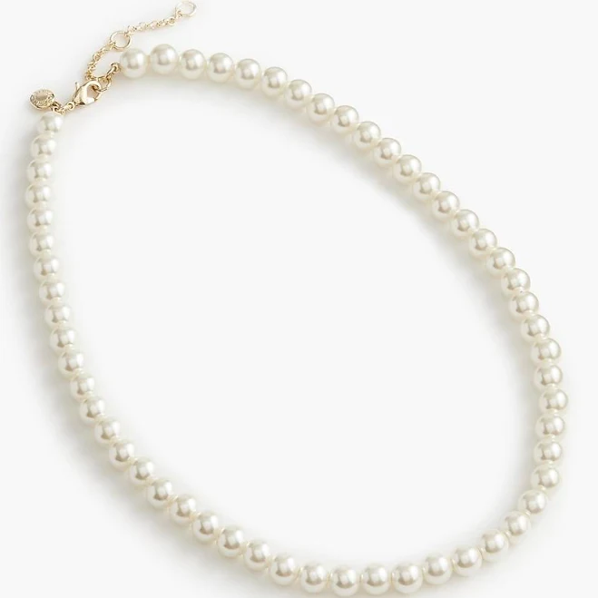 J.Crew Women's Single Pearl-Strand Necklace