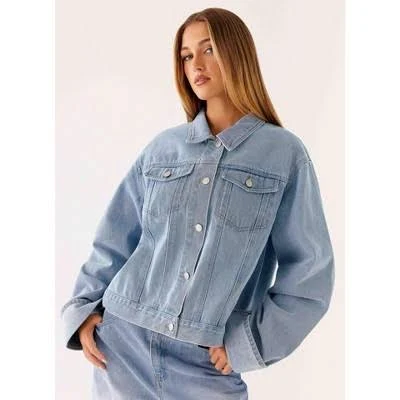 Women's Oversized Boyfriend Denim Jacket