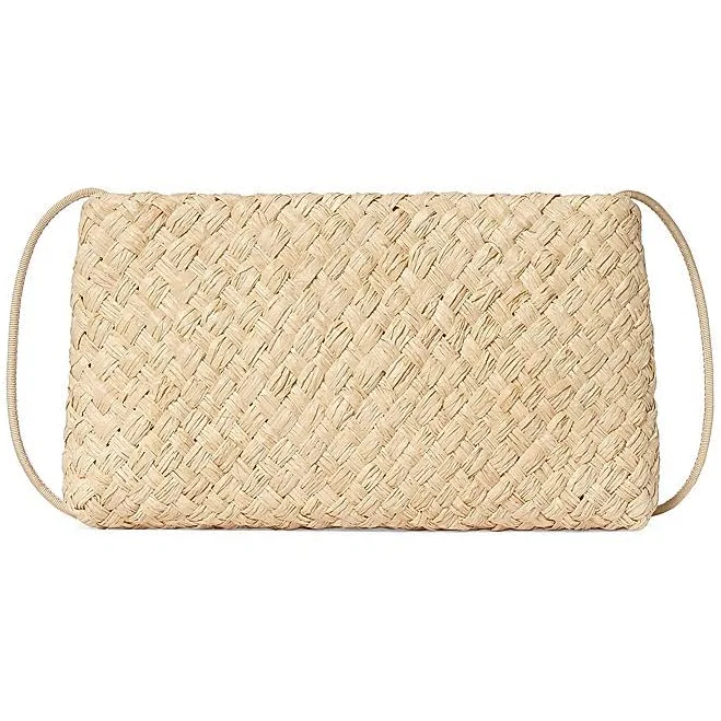 Loeffler Randall Women's Aviva Woven Straw Clutch