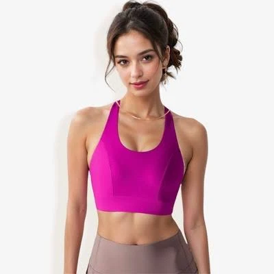 Women's High Impact Racerback Sports Bra with Enhanced Support